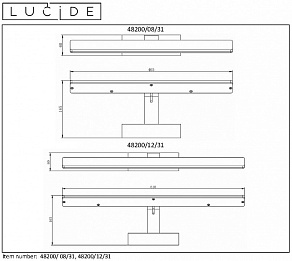Накладной светильник Lucide Bethan 48200/08/31