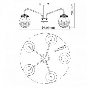 Потолочная люстра De City Вита 220012905