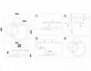 Потолочная люстра Ambrella Light FA FA8511