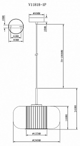 Подвесной светильник Moderli Ember V11818-1P