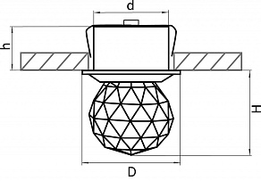 Встраиваемый светильник Lightstar Gemma LED 070102