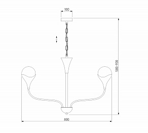 Подвесная люстра Eurosvet Calyx 60169/6 никель