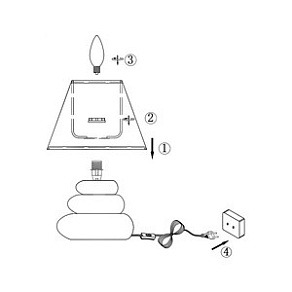 Настольная лампа декоративная Globo Travis 21687