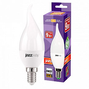 Лампа светодиодная Jazzway  E14 9Вт 3000K PLED-SP CA37 9w E14 3000K