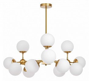 Люстра на штанге LUMINA DECO Zodiak LDP 160-12 MD+WT