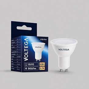 Лампа светодиодная Voltega Simple GU10 10Вт 2700K 3102