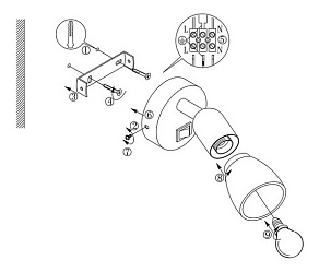 Бра Globo Cathy 5453-1