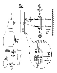 Бра Globo Gillian 54983-1