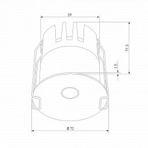 Встраиваемый светильник Elektrostandard Binnie 15275/LED