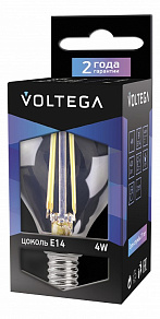 Лампа светодиодная Voltega Loft E14 4Вт 4000K VG1-G1E14cold4W-F