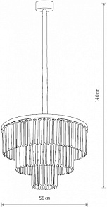 Подвесная люстра Nowodvorski Cristal M 7617