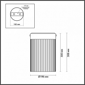 Накладной светильник Odeon Light Pillari 5047/15LC