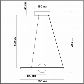 Подвесной светильник Odeon Light Lond 4031/21L