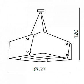 Подвесной светильник Azzardo Square 52 AZ0588