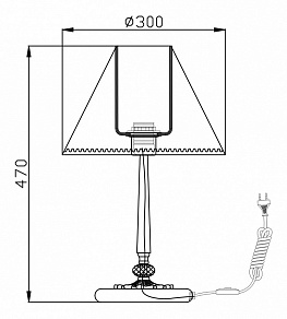 Настольная лампа декоративная Maytoni Soffia ARM093-00-R
