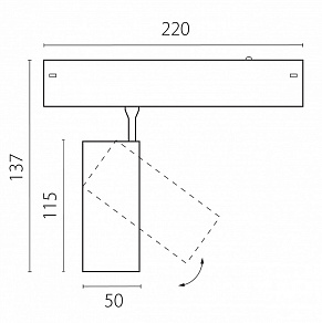 Светильник на штанге Lightstar Teta CCT 205027CCT