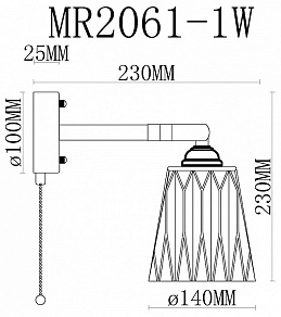Бра MyFar Natalie MR2061-1W