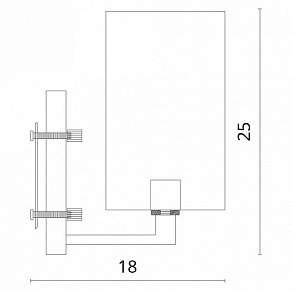 Бра Divinare Porta 5933/01 AP-1