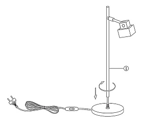 Настольная лампа офисная Globo Vika 56949-1T