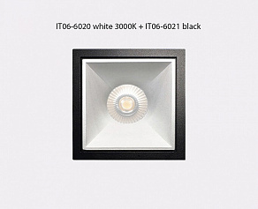 Встраиваемый светильник Italline IT06-6020 IT06-6020 white 3000K + IT06-6021 white