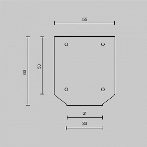 Заглушка для профиля-держателя Maytoni Technical Accessories for tracks Exility TRA034MPEC-21S(N)
