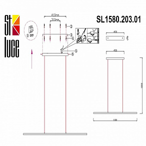 Подвесной светильник ST-Luce Ralio SL1580.203.01
