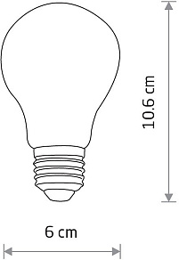 Лампа светодиодная Nowodvorski Bulb E27 10Вт 3000K 10588