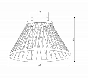 Накладной светильник Eurosvet Cesta 40019/1 LED коричневый