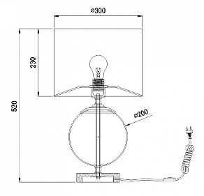 Настольная лампа декоративная Maytoni Lowell Z533TL-01N