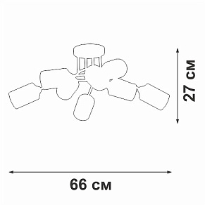 Потолочная люстра Vitaluce V2047 V2047-9/8PL