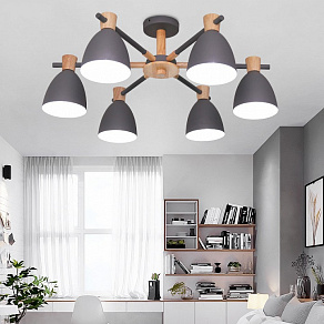 Люстра на штанге Imperiumloft Folke Gray FOLKE01