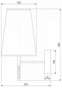 Бра Eurosvet Milazzo 60137/1 золото