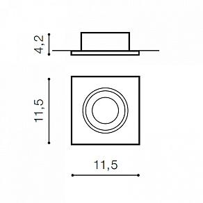 Встраиваемый светильник Azzardo Hugo 1 downlight AZ1735