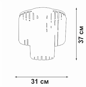 Потолочная люстра Vitaluce V5155 V5155-1/4PL