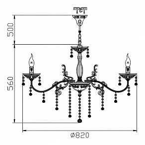 Подвесная люстра Maytoni Bellona ARM386-08-W