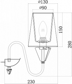 Бра Maytoni Florero MOD078WL-01CH