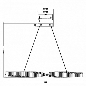 Подвесной светильник Maytoni Krone P097PL-L36BS3K