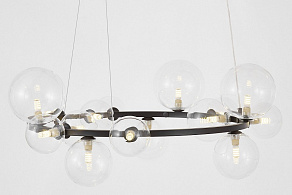 Подвесная люстра LUMINA DECO MERIDO LDP 7033-15 BK+CL
