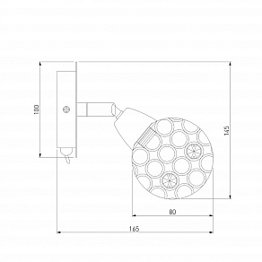 Бра Eurosvet Mirage 20042/1 золото