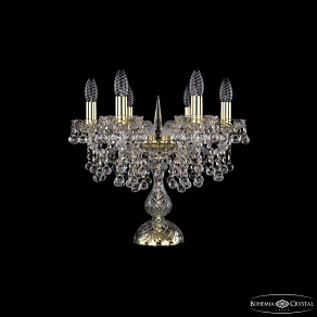 Настольная лампа декоративная Bohemia Ivele Crystal 1409 1409L/6/141-39 G