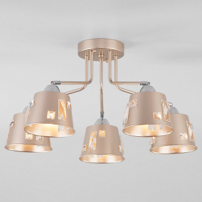 Потолочная люстра Eurosvet Benna 70105/5 шампань