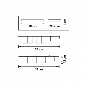 Накладной светильник Lightstar Favo LED 750122