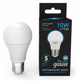Лампа светодиодная Gauss  E27 10Вт 6500K 102502310
