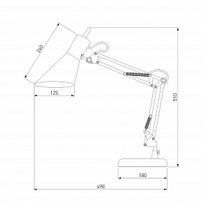 Настольная лампа офисная Eurosvet Norden 01032/1 черный
