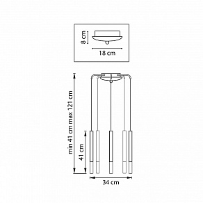 Подвесная люстра Lightstar Tubo L5T747147