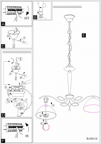 Подвесной светильник Eglo Beluga 89134