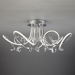 Потолочная люстра Eurosvet Irvine 90106/7 хром 97W