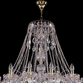 Подвесная люстра Bohemia Ivele Crystal 1411 1411/24/530/G