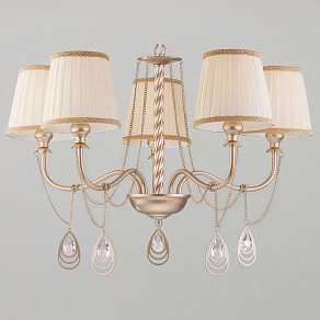 Подвесная люстра Eurosvet Enzo 60068/5 перламутровое золото