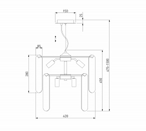 Подвесной светильник Eurosvet Claire 60170/8 золото Smart